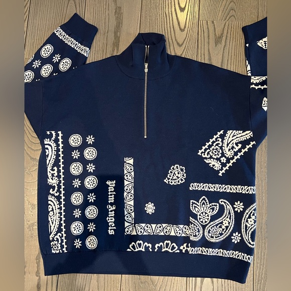 Palm Angels paisley-intarsia jumper, - Picture 5 of 11